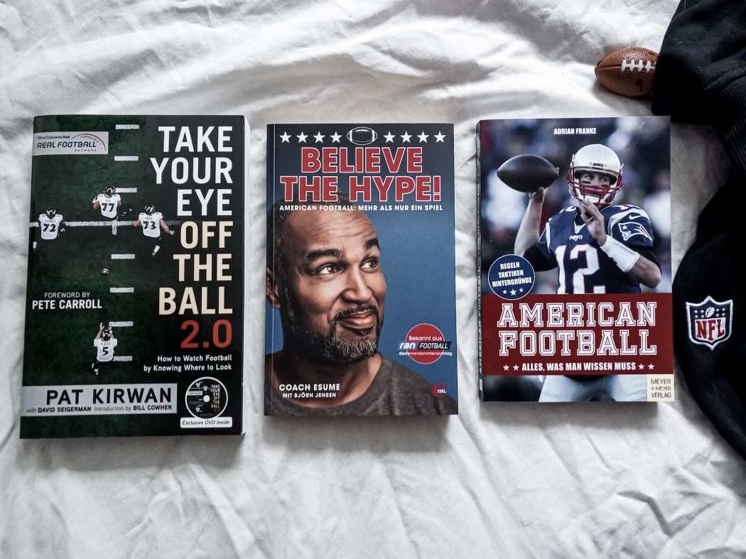 Football-Bücher, Patrick Esume, Adrian Franke, Pat Kirwan, Believe the Hype, American Football, Take Your Eye off the Ball